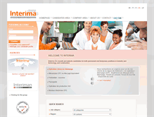 Tablet Screenshot of interima.ch